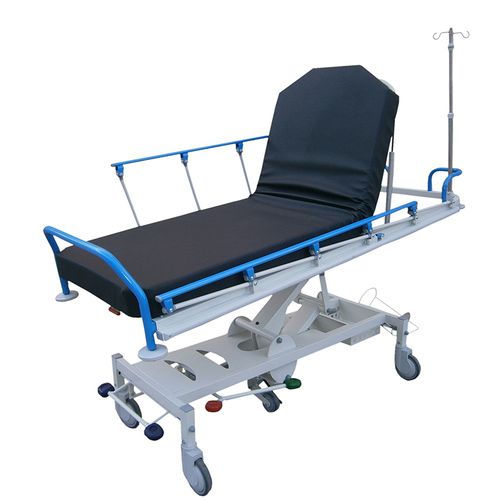 Emergency stretcher trolley - 42728 - kinefis - hydraulic / height-adjustable / with adjustable backrest