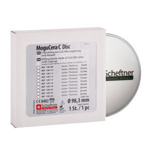 Alloy dental material - MoguCera C Disc - scheftner dental - CoCrMo / for dental bridges / for dental crowns