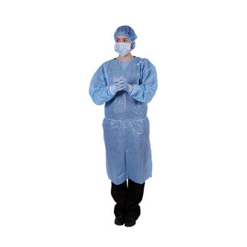 Women's surgical gown - 29-382 - Sky Ocean Earth Medical - L / polyethylene / blue