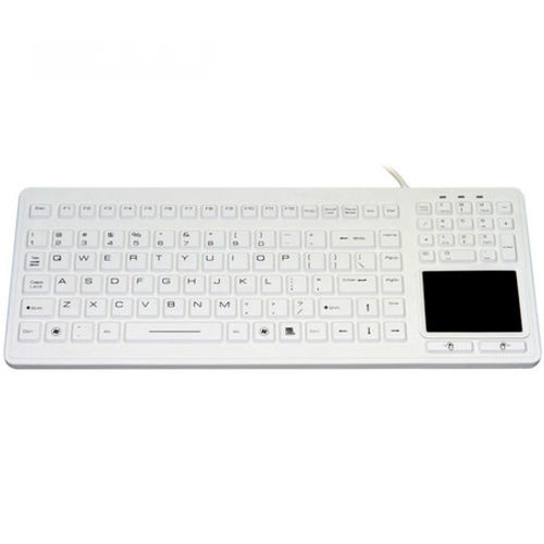 Medical keyboard with touchpad - JH-IKB170 - Jinghong Industrial - silicone / washable / waterproof