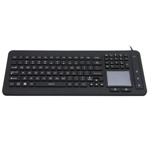 Keyboard with touchpad - JH-IKB98 - Jinghong Industrial - silicone / waterproof / hygiene