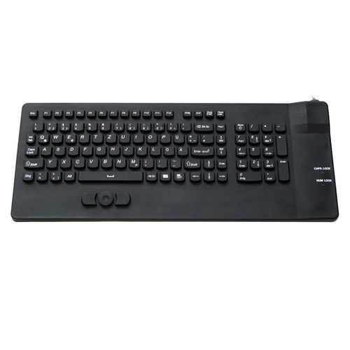 Keyboard with pointing device - JH-IKB108 - Jinghong Industrial - silicone / washable / disinfectable
