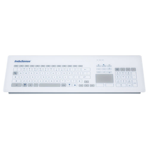 Hygiene keyboard - GLASS SURFACE KR23221 - GETT Asia Ltd. - sealed