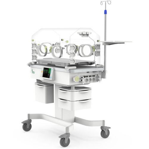 Infant incubator on casters - EcoLa3000 - CHANGSHA BAMC MEDICAL DEVICES CO., LTD - Trendelenburg / reverse Trendelenburg / with monitor