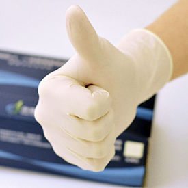 Latex gloves - AM-S606-1 - AM Medical Equipment - medical / ambidextrous / L