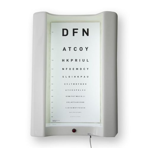 Illuminated eye chart - Curemed Nordic