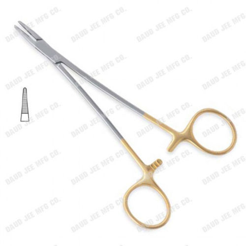 Surgical needle holder - DJE-1015 - DAUD JEE MFG. CO - Crile-Wood / tungsten carbide