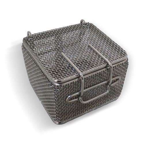Industrial basket - SWMBL - NERI - cleaning / wire / with lid