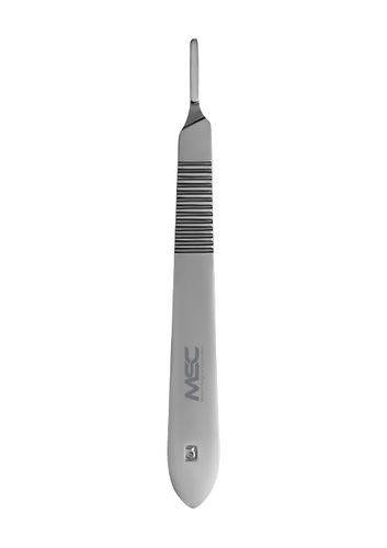 Metal handle scalpel handle - MODERN SURGICAL CORPORATION - interchangeable blade