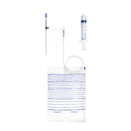 Pleural drainage set - Abdo-safe - Primed Halberstadt Medizintechnik GmbH - 2-chamber / graduated / with anti-reflux valve