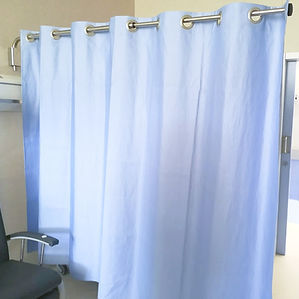 Folding hospital screen - Technotex Quality Fabrics SLU - wall-mount / 1-panel / hospital room
