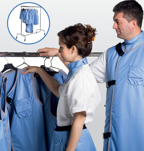 Mobile X-ray apron rack - X-Versus - Technotex Quality Fabrics SLU