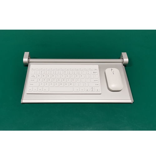 Aluminum medical keyboard - S400-TR-DT - Guangzhou GT-Interaction Technology Co., Ltd - disinfectable / antibacterial / with Keyboard Tray