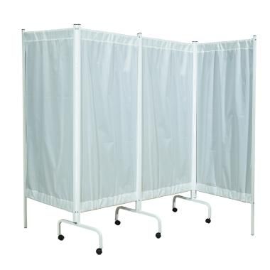 Hospital screen on casters - THREE-SHP-4 - Zapovit - 4-panel / hospital room