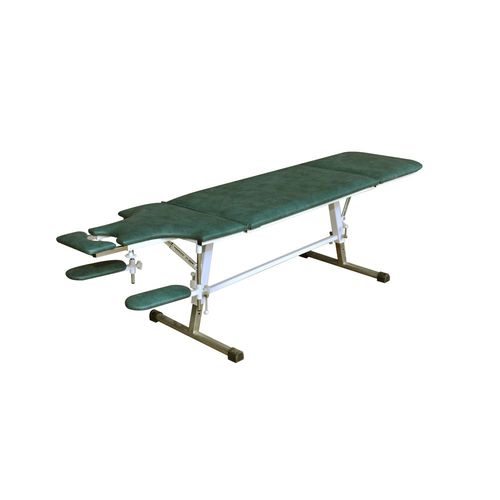 Mechanical massage table - M-4 - Zapovit - portable / with headrest / with armrests