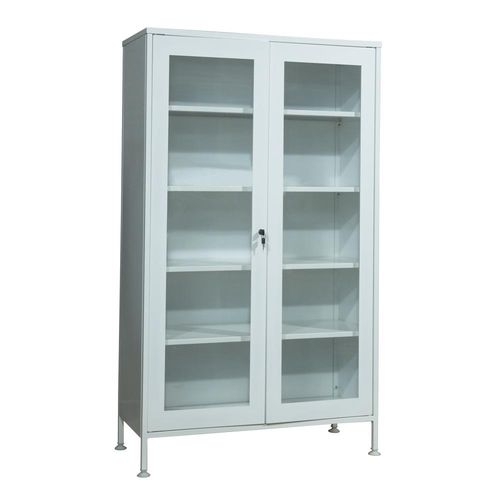 Cabinet with shelf - CMM-2 - Zapovit - with door / metal / 2 doors