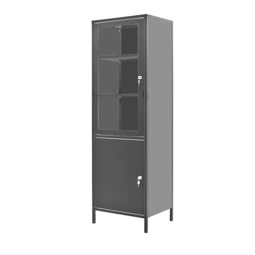 Storage cabinet - SHM-1C(N) - Zapovit - with shelf / with door / metal