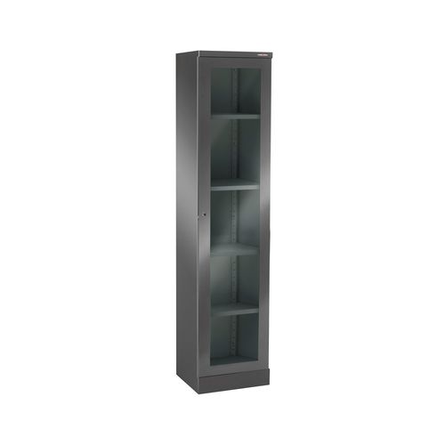 Laboratory cabinet - SHL-1(N) - Zapovit - with shelf / with door / stainless steel