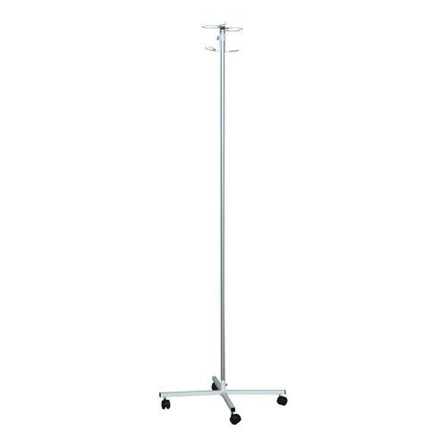 IV pole on casters - SHDV-P - Zapovit - 2-hook / with infusion pump bracket
