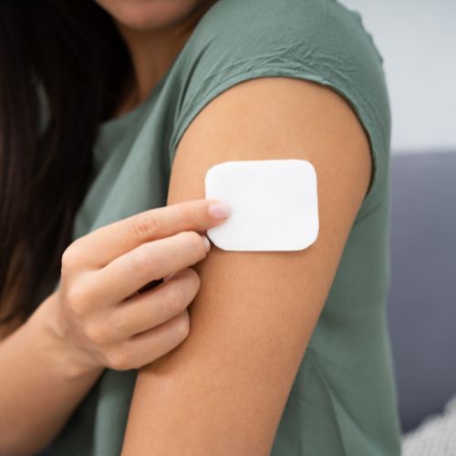 Compact monitoring patch - EYCO - for telemedicine / transcutaneous