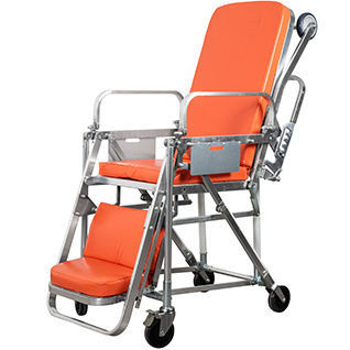 Ambulance stretcher trolley - YC-B6 - Suzhou Tingeer Import and Export Co., Ltd. - manual / height-adjustable / with adjustable backrest