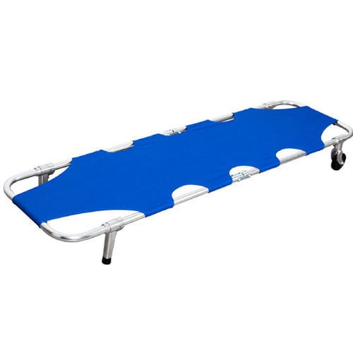 Emergency stretcher - YC-D2 - Suzhou Tingeer Import and Export Co., Ltd. - folding / on casters / aluminum