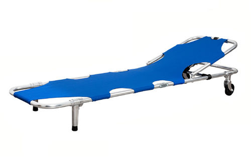 Emergency stretcher - YC-D3 - Suzhou Tingeer Import and Export Co., Ltd. - folding / on casters / with adjustable backrest