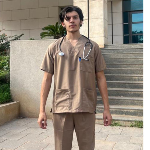 Unisex scrub uniform - MEROUANE - Challenge Textile - polyester / cotton / washable