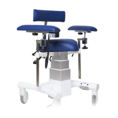 Mobile surgeon's chair - George - NovyMed BV - height-adjustable / electric