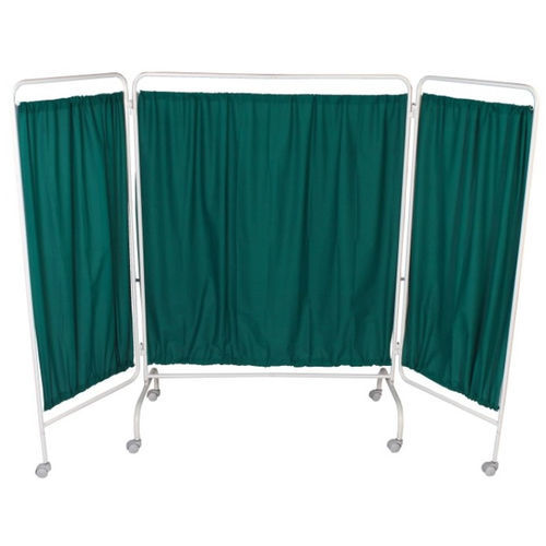 Folding hospital screen - AVI-121 - Avishkhar International - 3-panel / with curtain