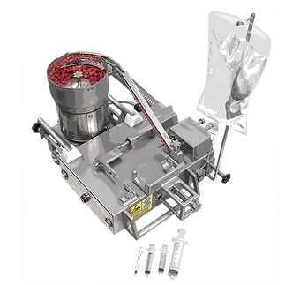 Filling and sealing machine for the pharmaceutical industry - SF 022 - PLÜMAT Maschinenbau Vertriebs-GmbH - for syringes / automatic