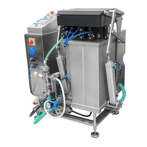 Liquid leak detector - PLÜMAT Maschinenbau Vertriebs-GmbH - for the pharmaceutical industry / for bags / in-line