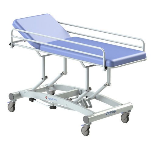 Dressing trolley - Vienna  - Lopital Nederland B.V. - hospital / stainless steel / hydraulic