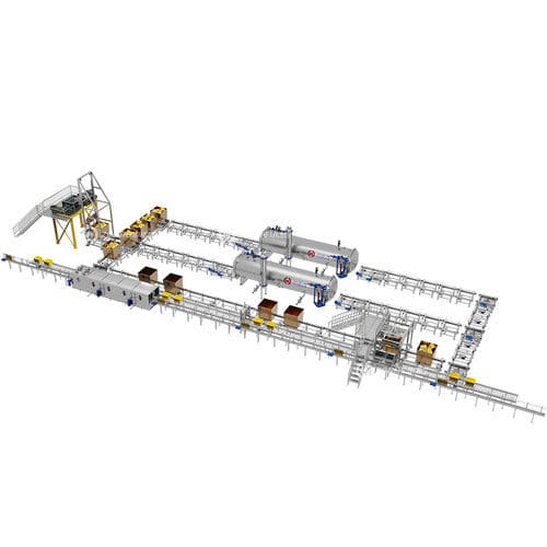 Medical waste treatment system - 20t/d - Zhucheng Zhongnenghe Machinery Technology Co., Ltd. - automatic / with sterilizer