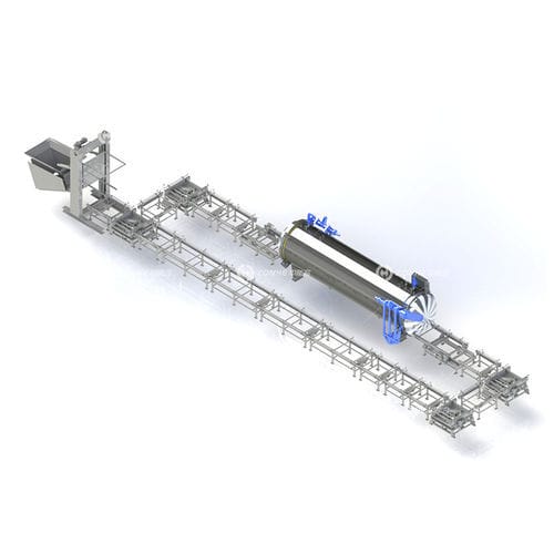 Medical waste treatment system - 15t/d - Zhucheng Zhongnenghe Machinery Technology Co., Ltd. - automatic / with sterilizer