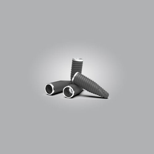Cylindro-conical dental implant - Igea - Mesa Italia - titanium / internal hexagon / narrow