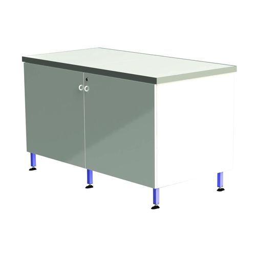 Laboratory cabinet - 79017 series - JEULIN - with shelf / with door / white