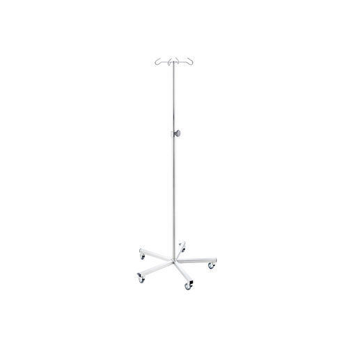 Infusion stand on casters - 119-002-dd - Guido Buschmeier Maschinenbau - 4-hook / stainless steel / aluminum