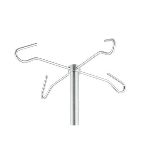 Infusion bottle holder - 116-002 - Guido Buschmeier Maschinenbau - for infusion bag / pole-mounted / stainless steel