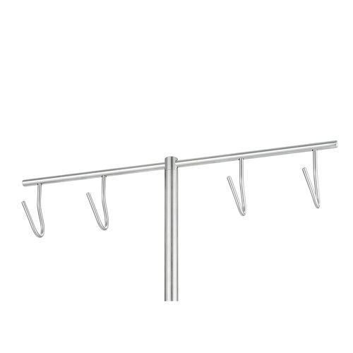 Infusion bottle holder - 116-004 - Guido Buschmeier Maschinenbau - for infusion bag / pole-mounted / stainless steel