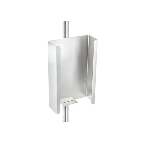 Pole-mounted holder - 116-044-dd - Guido Buschmeier Maschinenbau - aluminum / stainless steel / glove box