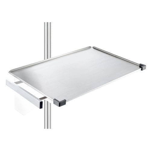 Stainless steel shelf - 121-004-bb-tt - Guido Buschmeier Maschinenbau - pole-mounted
