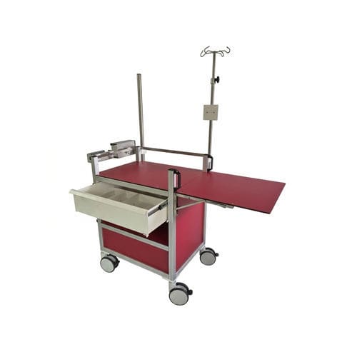 Emergency trolley - Guido Buschmeier Maschinenbau - intensive care / hospital / stainless steel