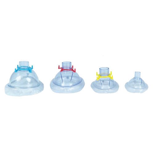 Latex-free anesthesia mask - Medial Global - transparent / with valve / adjustable