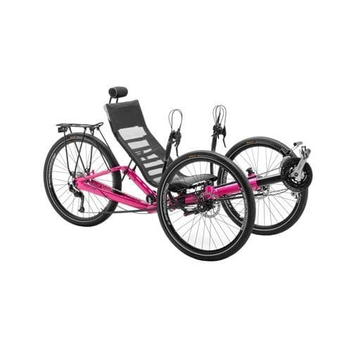 Crank-propelled recumbent trike - T-Tris AR - Azub Bike - adult / folding / yellow