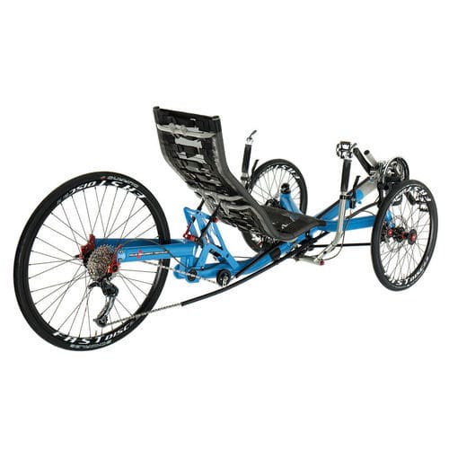 Crank-propelled recumbent trike - TRIcon 26 - Azub Bike - adult / folding / black