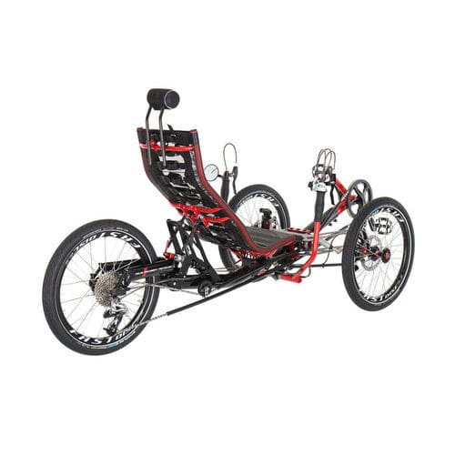 Crank-propelled recumbent trike - Ti-FLY 20 - Azub Bike - adult / folding / black