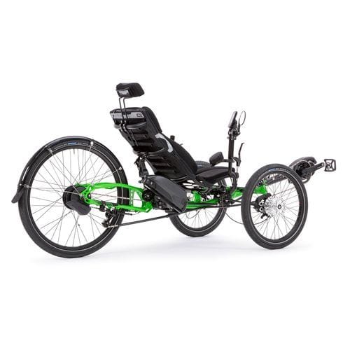Crank-propelled recumbent trike - ADVENTURE HD - ICE Trikes - adult / green / blue