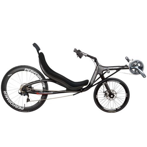 Crank-propelled recumbent bicycle - Muses - Cycles Performer - adult / black