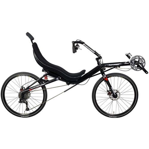 Crank-propelled recumbent bicycle - Goal 26x - OSS/USS - Cycles Performer - adult / black / aluminium frame